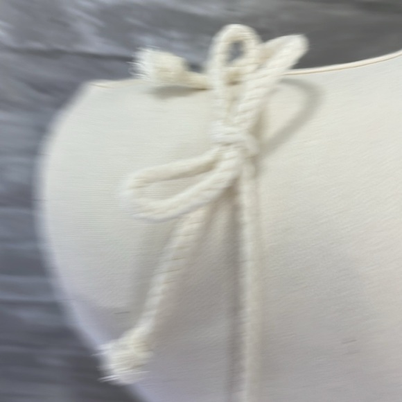 Maurices Embellished Cream and Black Tie Tank Top - Picture 4 of 6